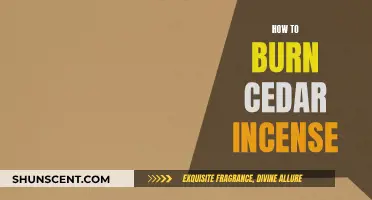 Burning Cedar Incense: A Guide to Getting Started