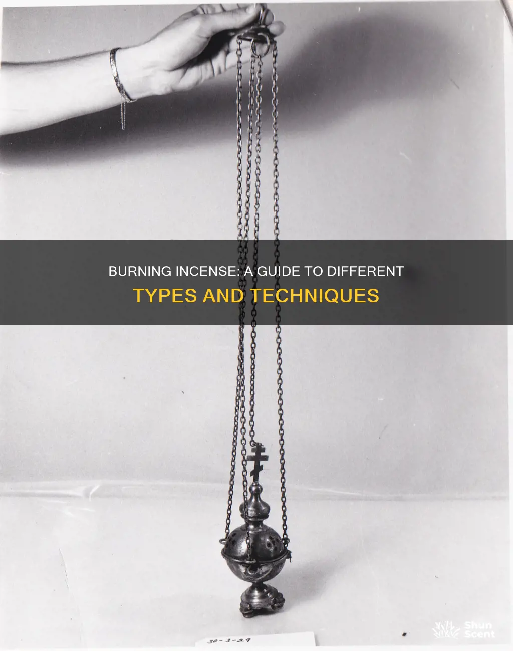 how to burn different types of incense