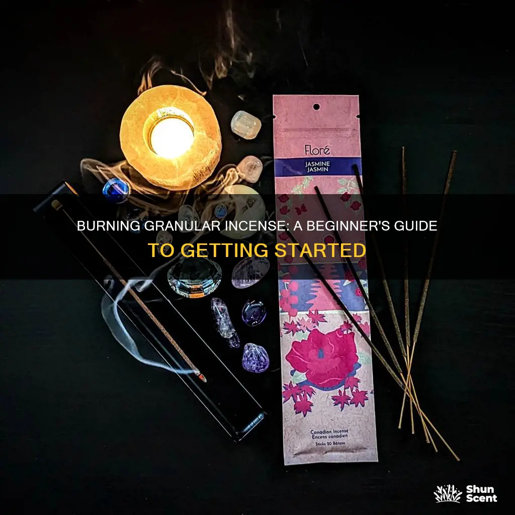 how to burn granular incense