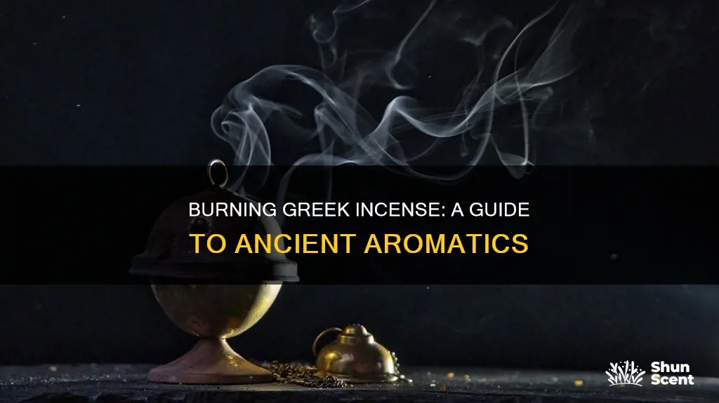 how to burn greek incense