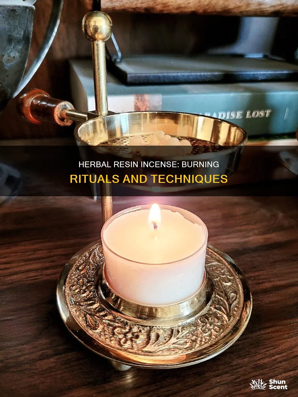 how to burn herbal resin incense