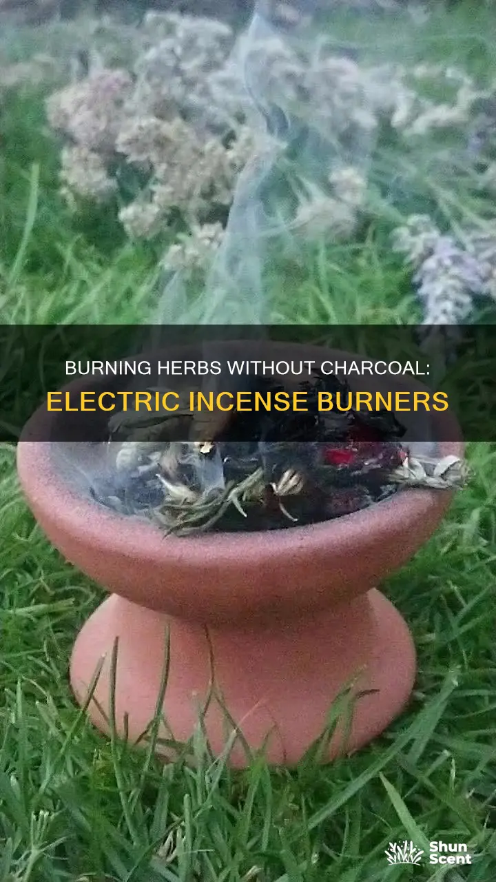 how to burn herbs as incense without charcoal