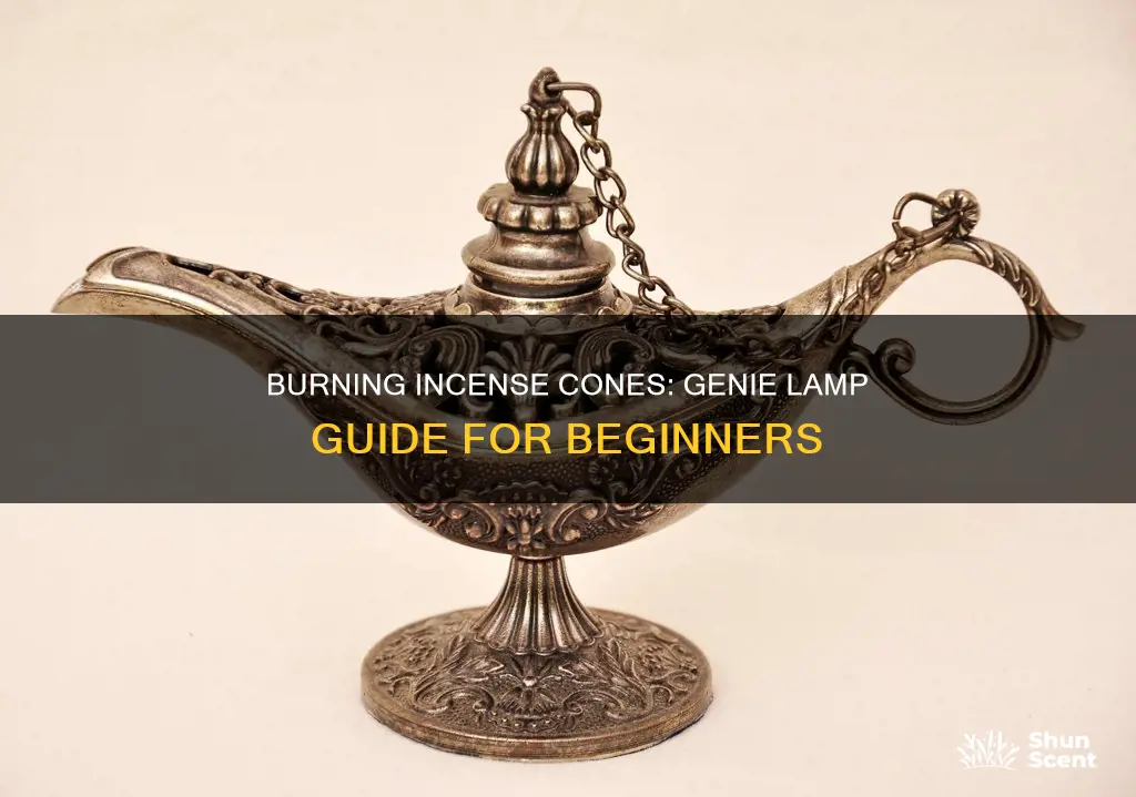 how to burn incense cones genie lamp