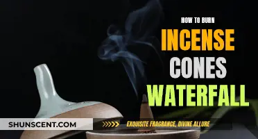 Burning Incense Cones: Creating a Waterfall Effect