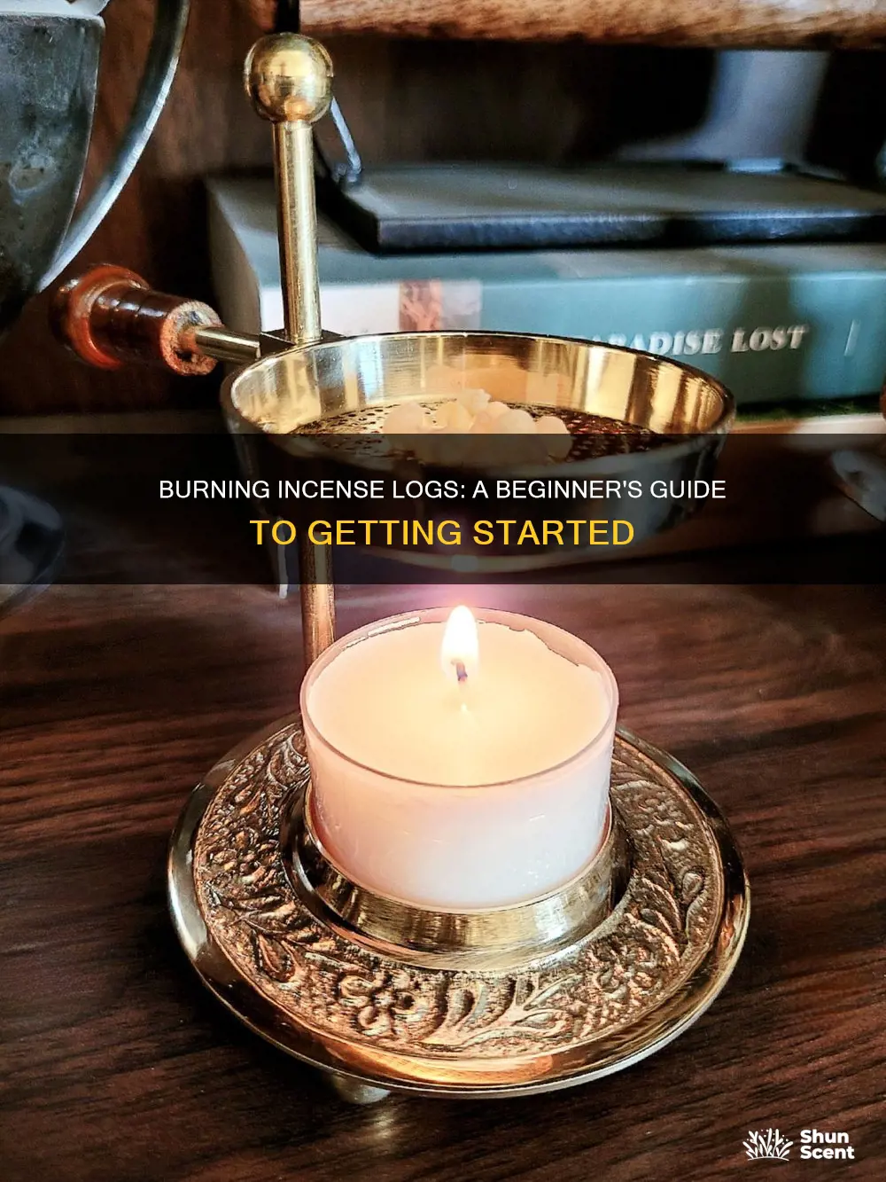 how to burn incense logs