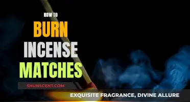 Ignite Your Senses: Burning Incense Matches