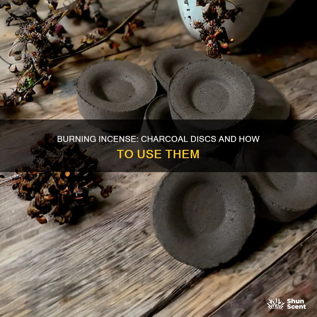 how to burn incense on charcoal discs