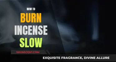 Burning Incense: Slow and Steady for a Soothing Experience