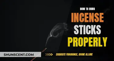 Burning Incense Sticks: A Guide to Proper Technique