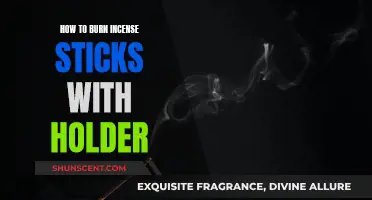 Burning Incense Sticks: Using Holders for a Soothing Experience