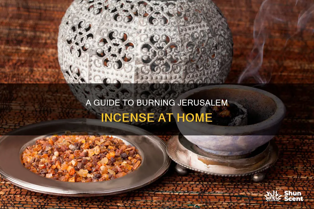 how to burn jerusalem incense