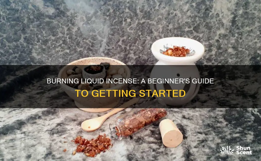 how to burn liquid incense