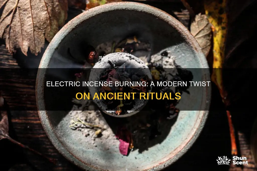 how to burn loose incense with electric