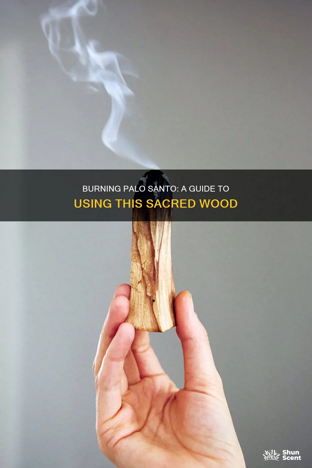 how to burn palo santo as incense