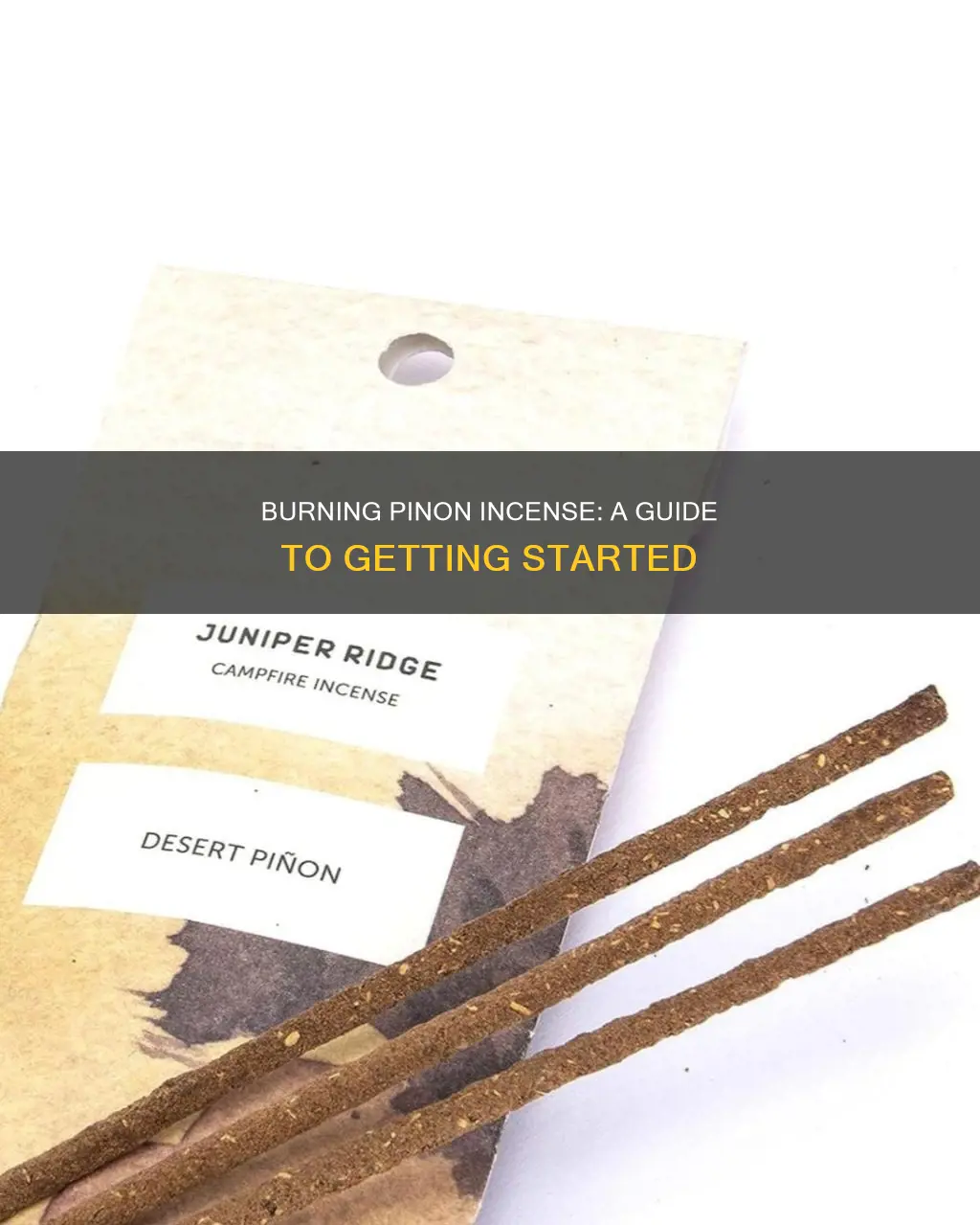 how to burn pinon incense