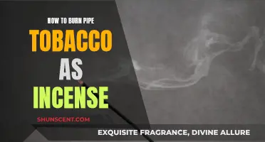 Burning Pipe Tobacco as Incense: A Guide