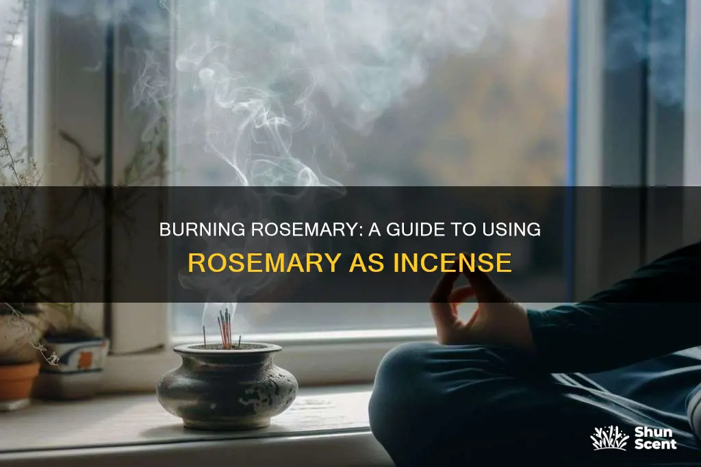 how to burn rosemary as incense