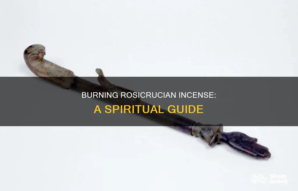 how to burn rosicrucian incense