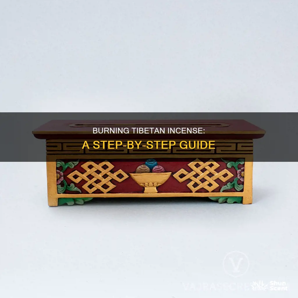 how to burn tibetan incense