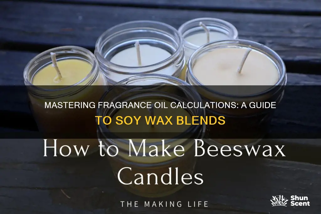 how to calculate fragrance oil with soy wax