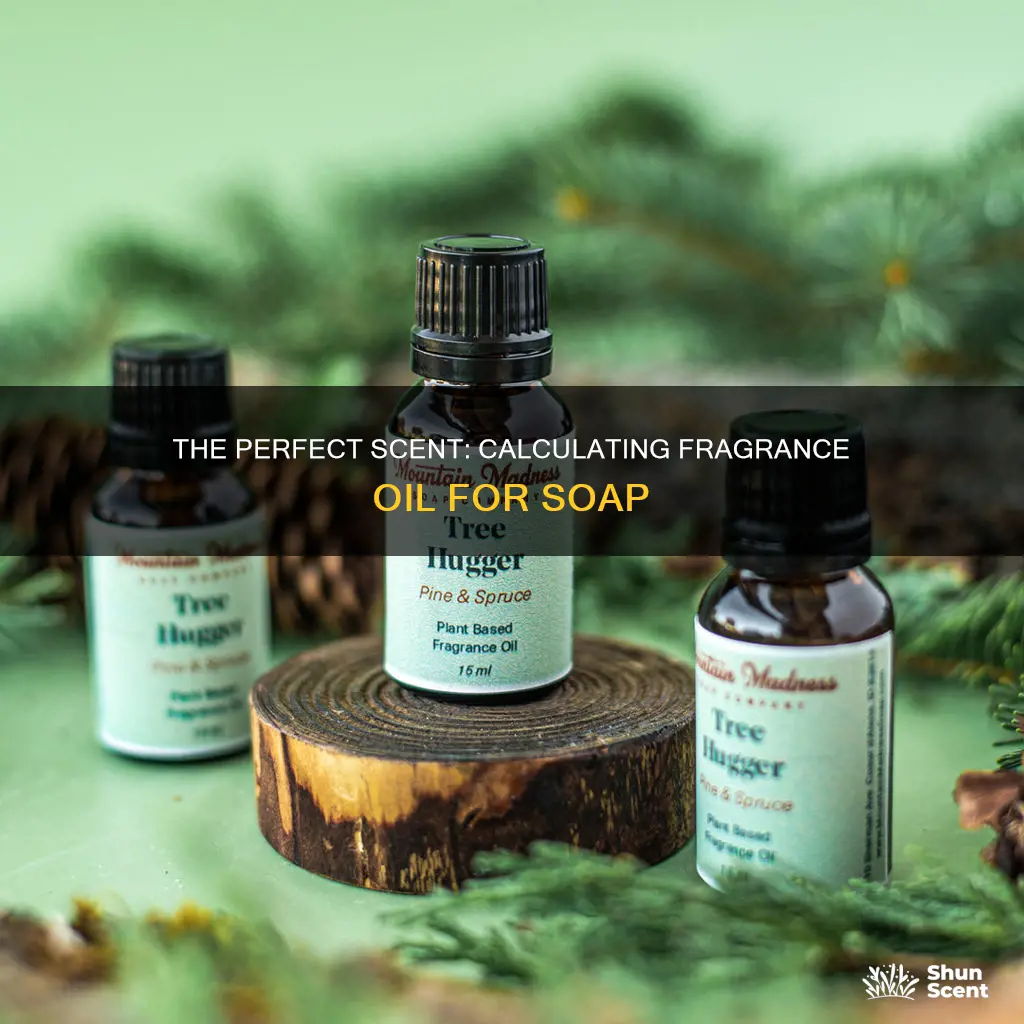 how to calculate how much fragrance oil for soap