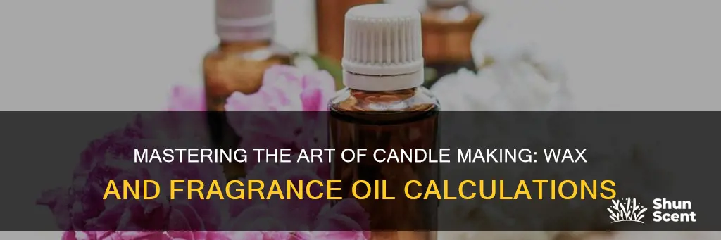 how to calculate wax and fragrance oil