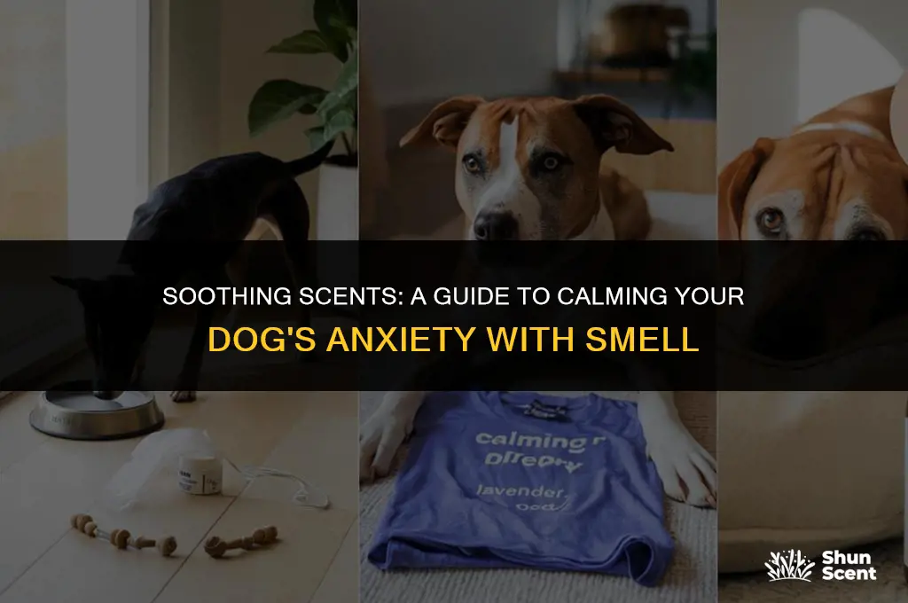 how to calm dog anxiety with smell