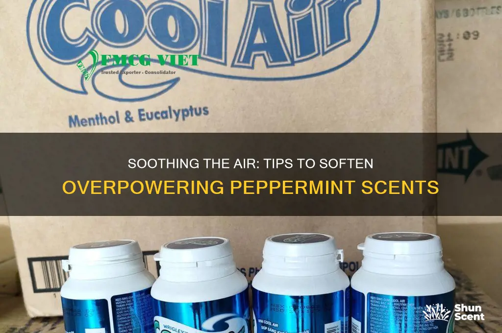 how to calm down peppermint scent in the air