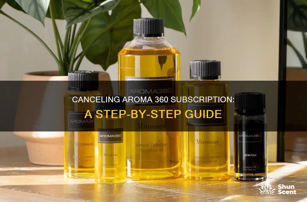 how to cancel aroma 360 subscription