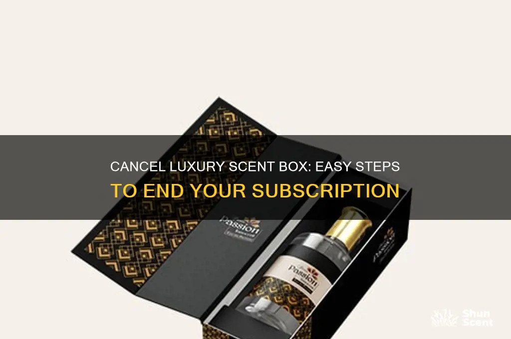 how to cancel luxury scent box