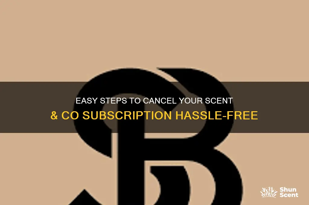 how to cancel scent and co