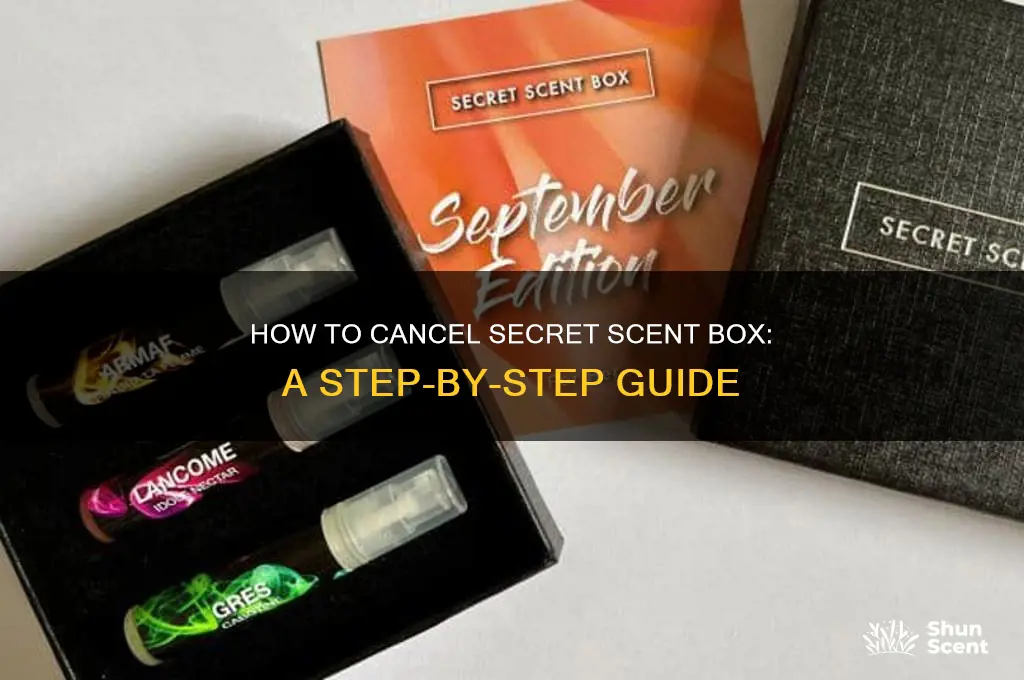 how to cancel secret scent box