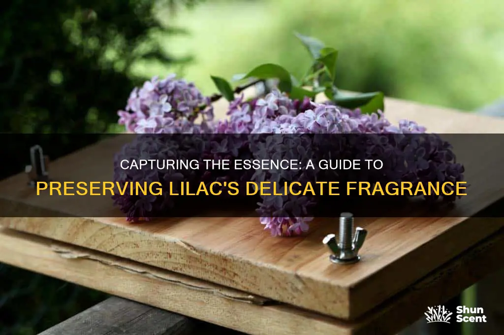 how to capture lilac scent