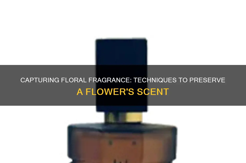 how to capture the scent of a flower