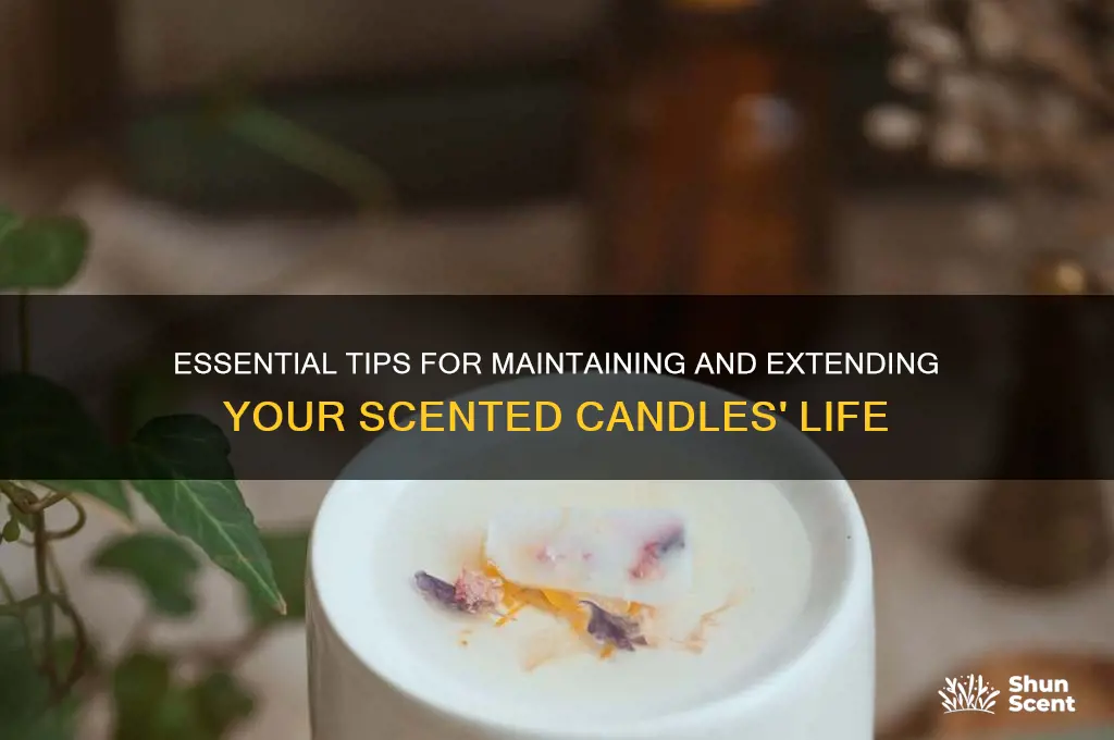 how to care for scented candles