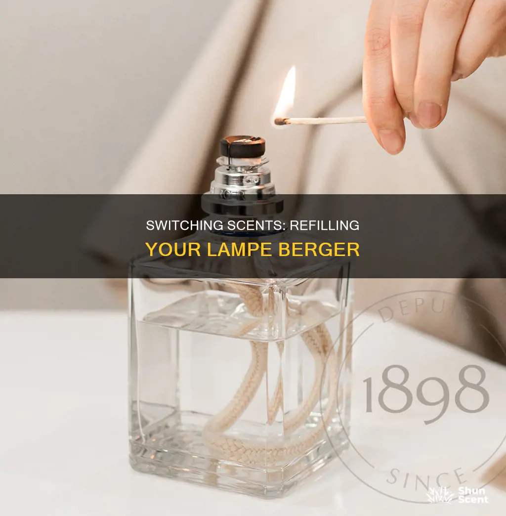 how to change fragrance in lampe berger