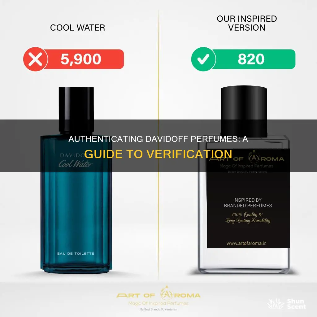 how to check authenticity of davidoff perfume