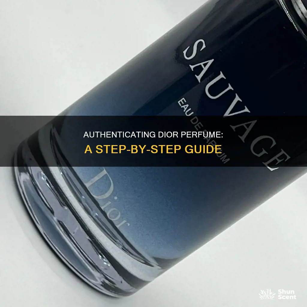 how to check authenticity of dior perfume