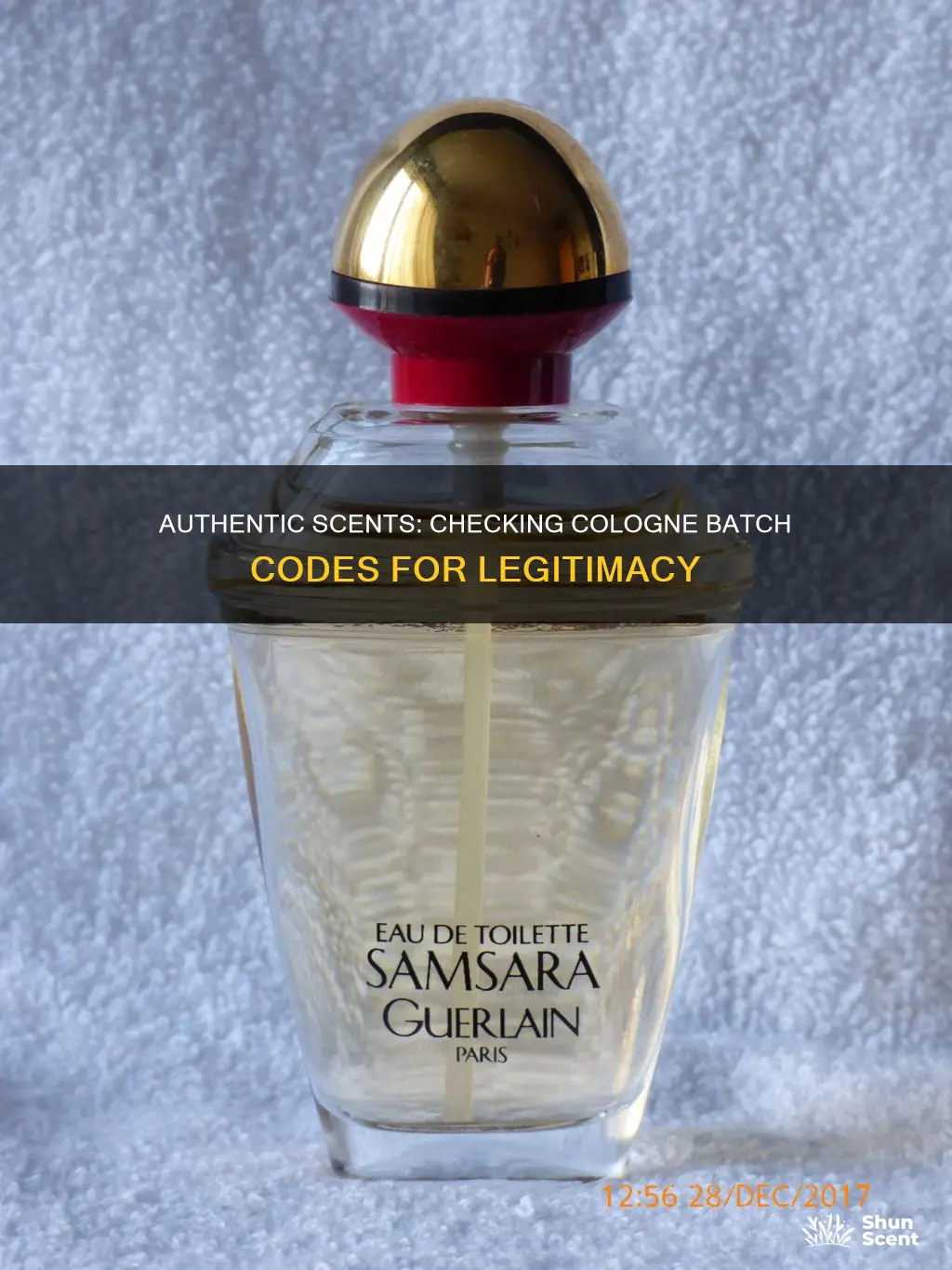 how to check batch code on cologne