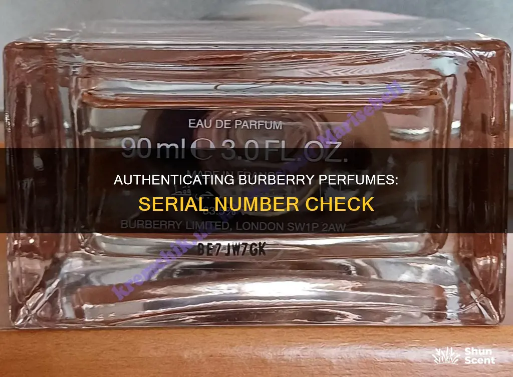 how to check burberry perfume serial number
