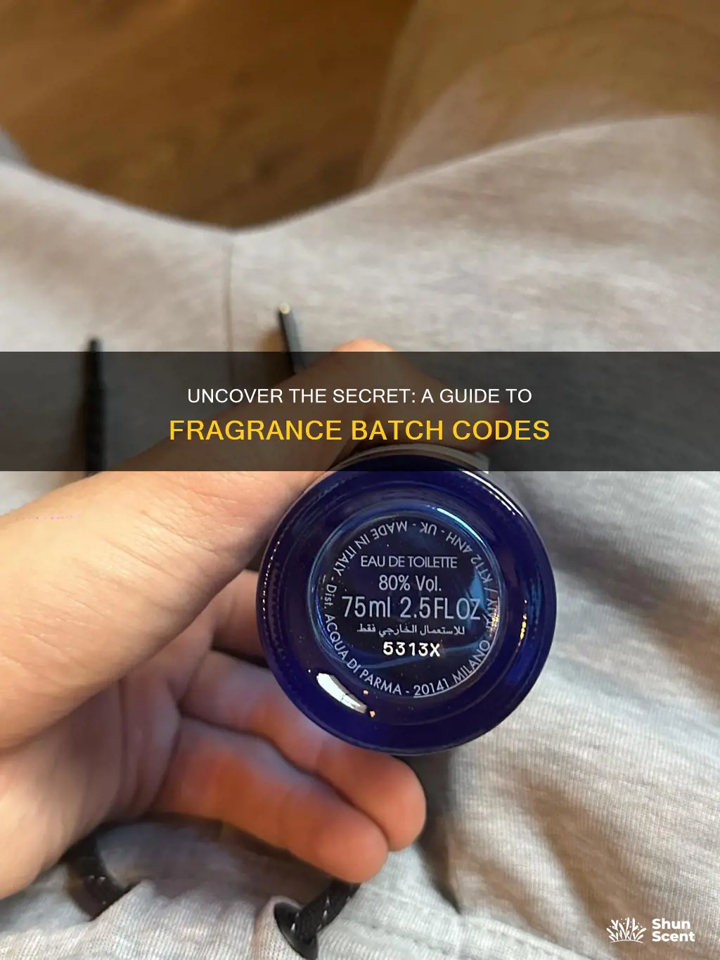 how to check fragrance batch code