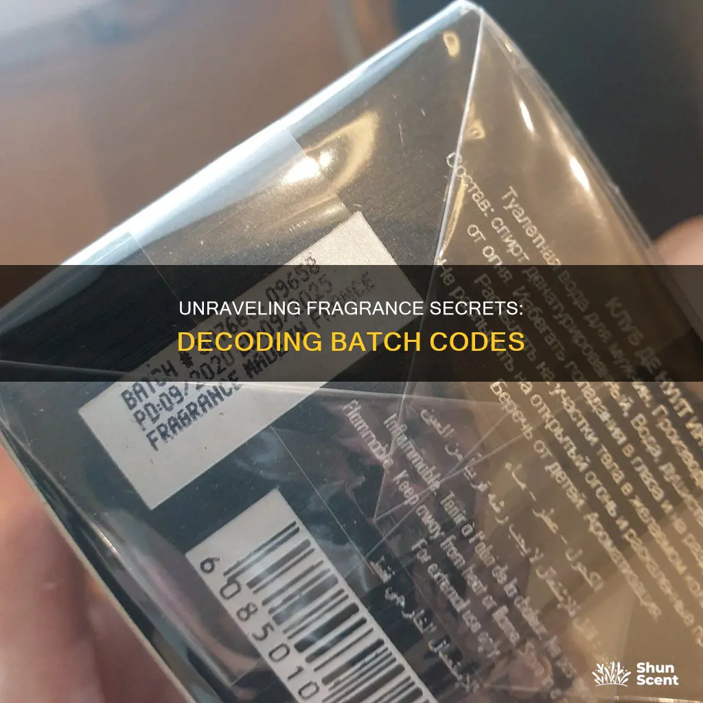 how to check fragrance batch code