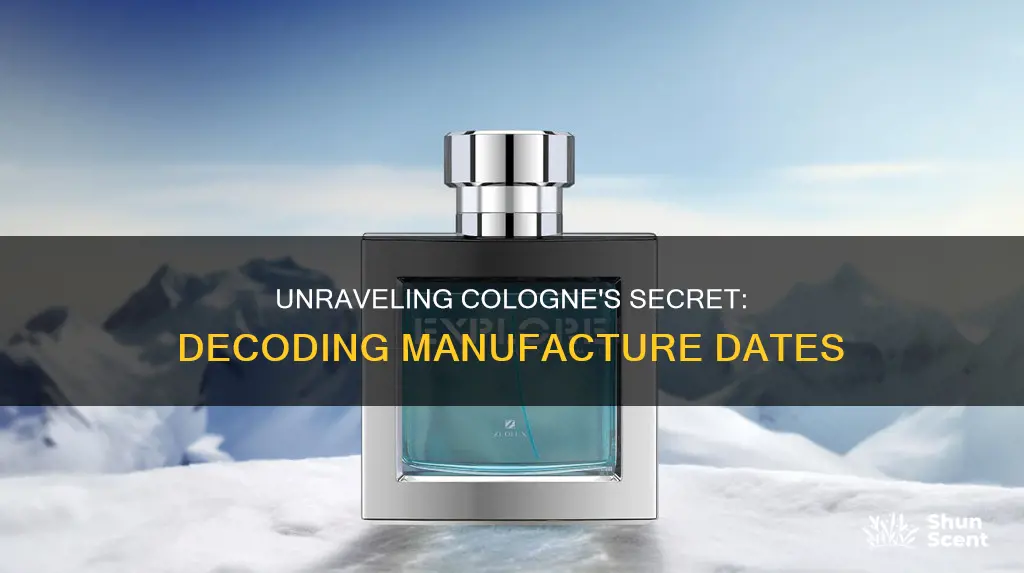 how to check manufature date on cologne