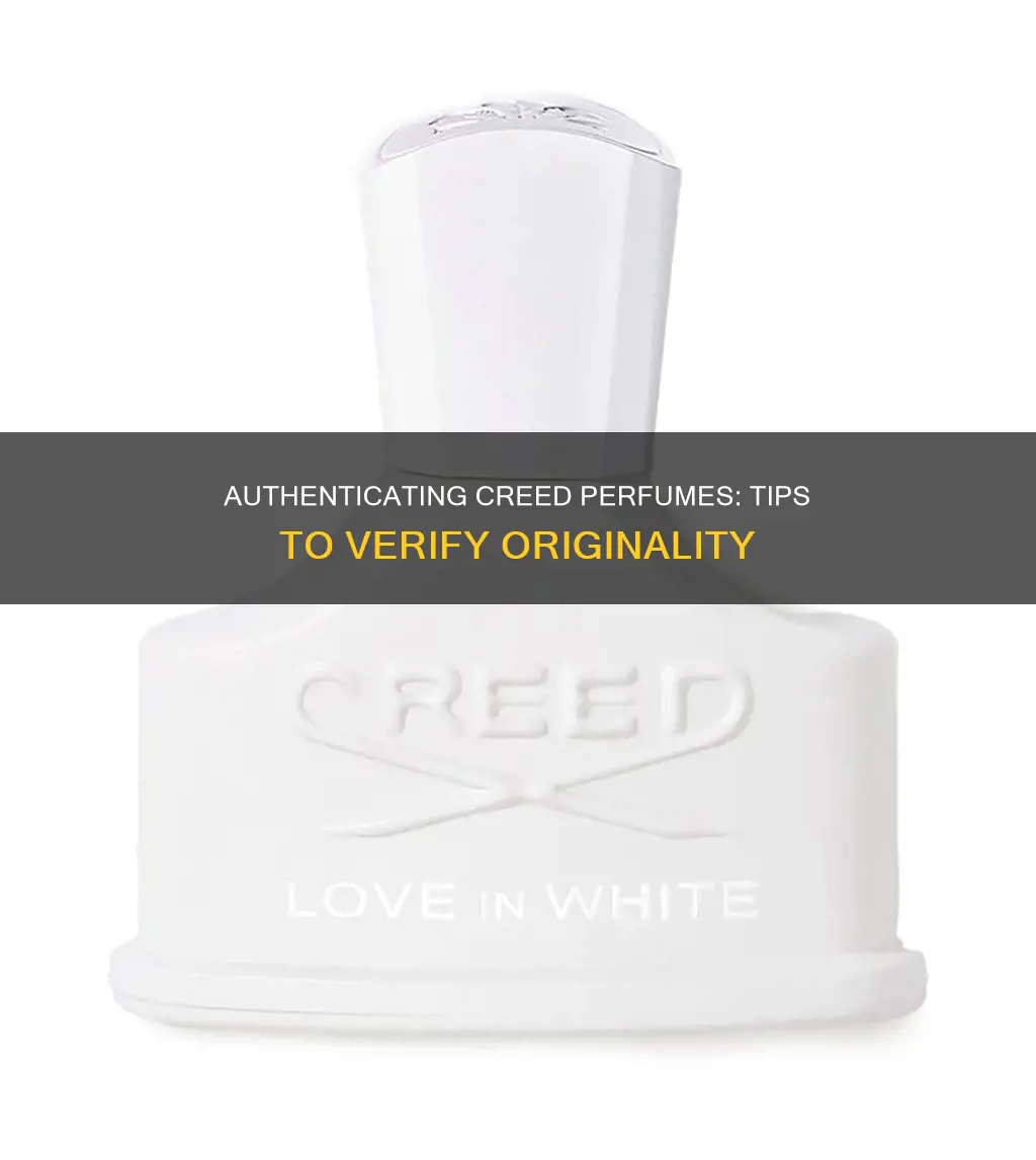 how to check original creed perfume