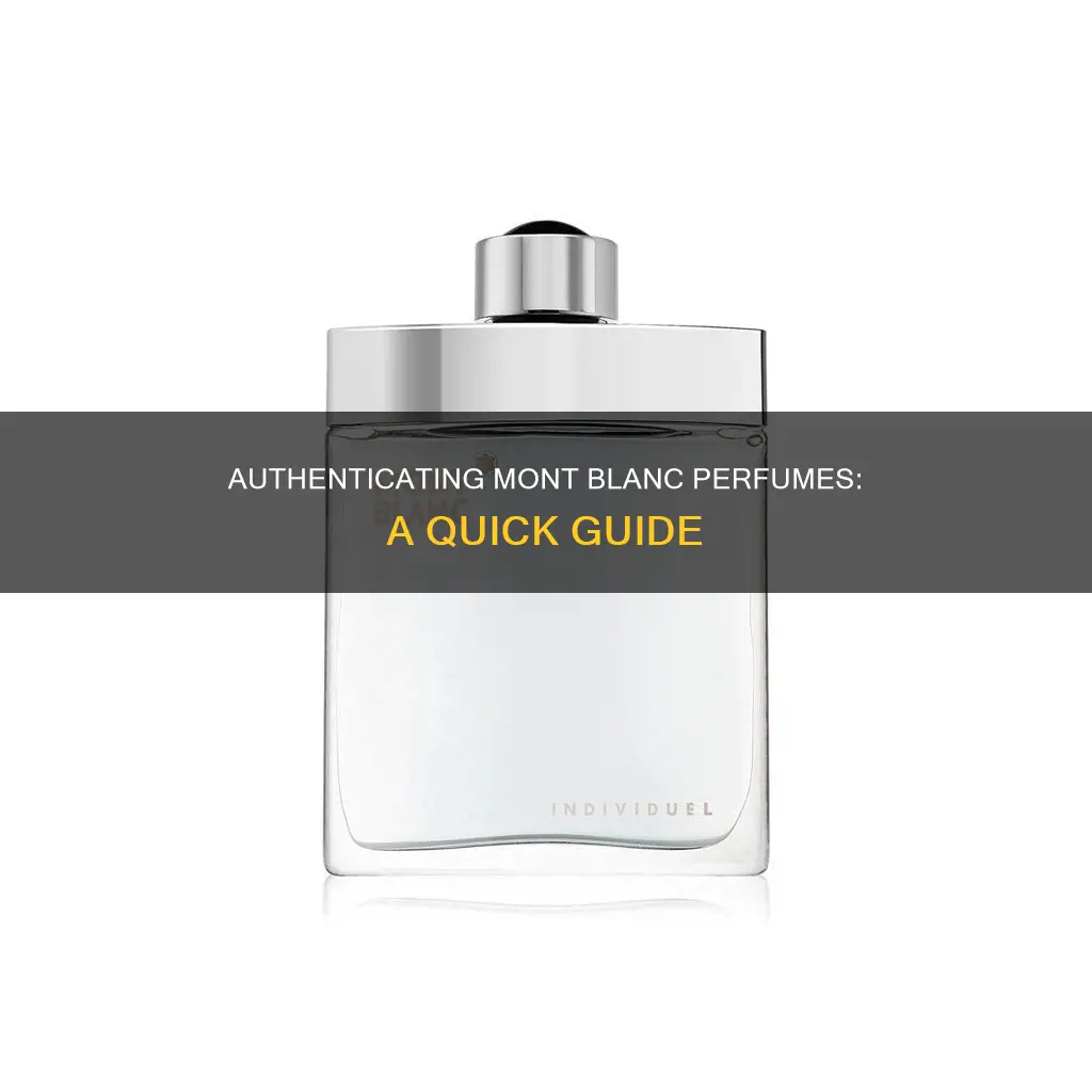 how to check original mont blanc perfume