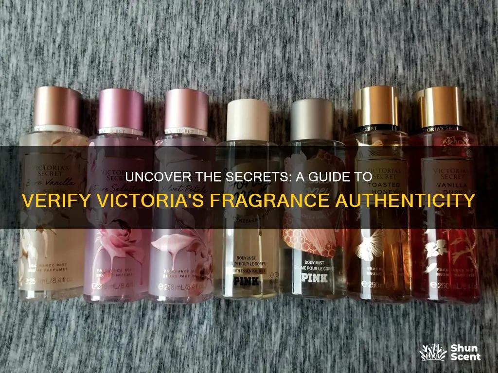 how to check original victoria secret fragrance mist