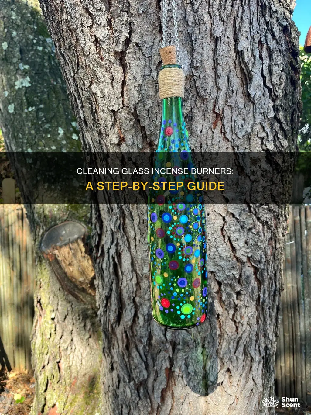 how to clean a glass incense burner