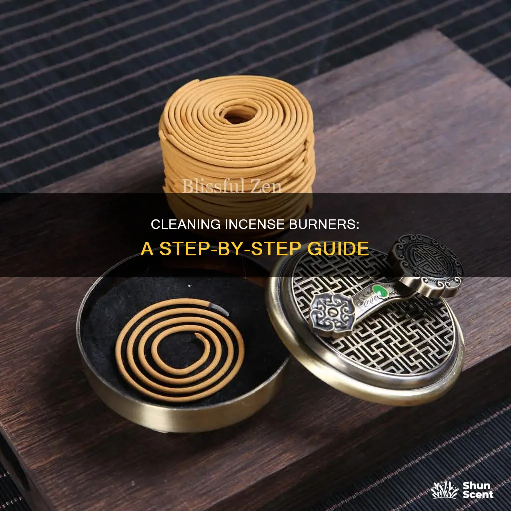 how to clean an incense burner