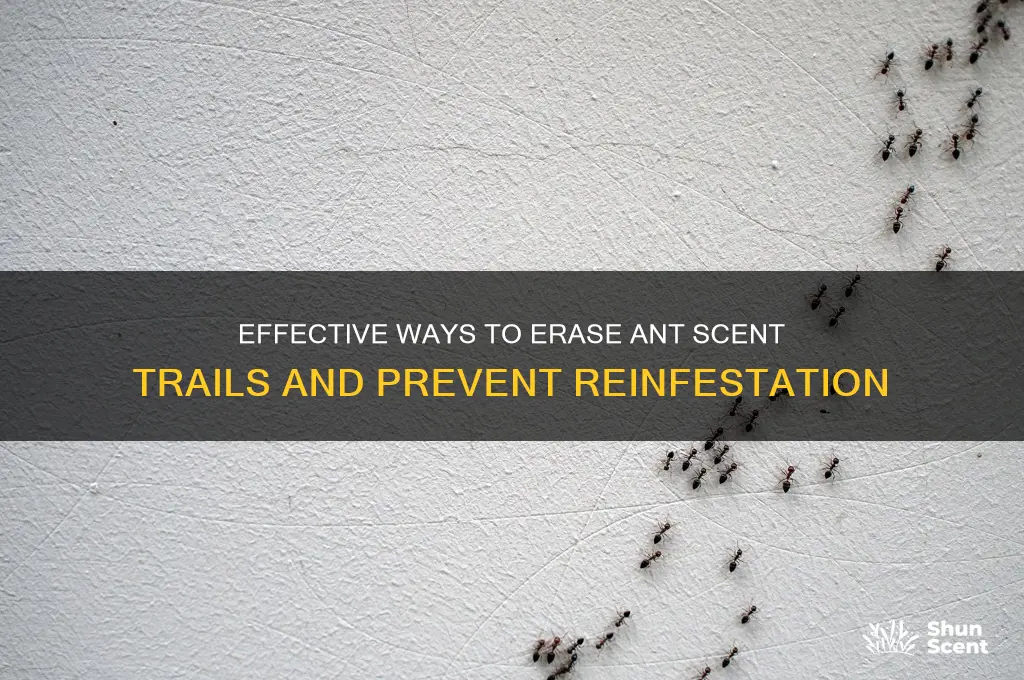 how to clean ant scent trail
