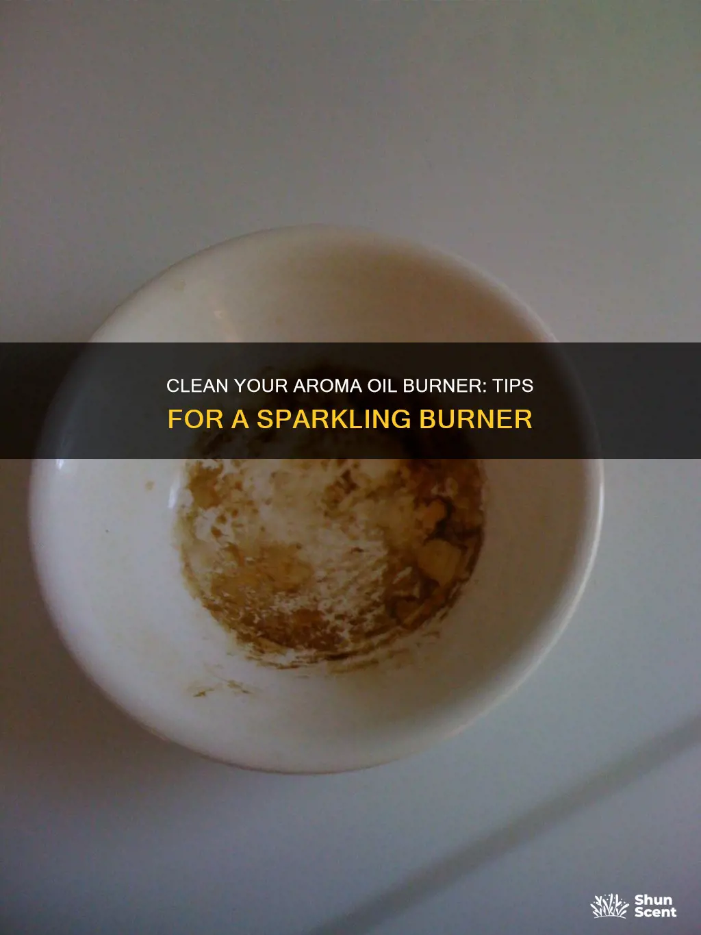 how to clean aroma oil burner